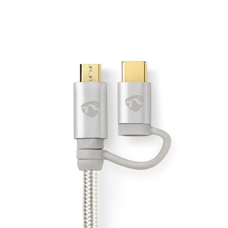 Kabel 2 v 1 | USB 2.0 | USB-A Zástrčka  CCTB60610AL10 - obrázek č. 2