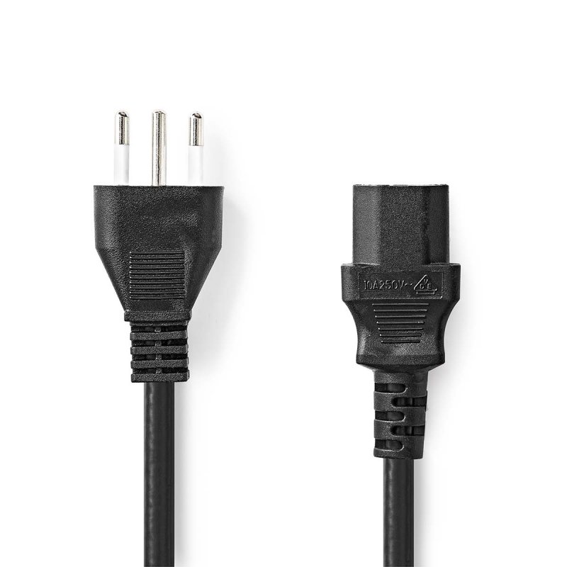 Napájecí kabel | Itálie Zástrčka  CEGL11300BK20 - obrázek produktu