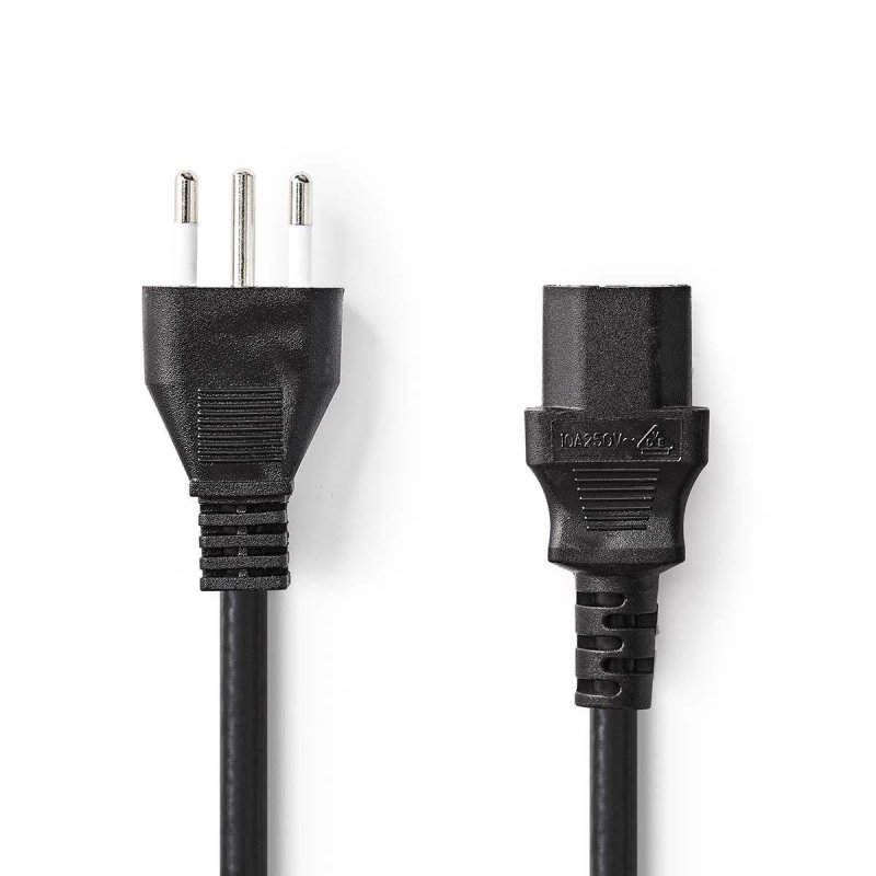 Napájecí kabel | Itálie Zástrčka  CEGP11300BK20 - obrázek produktu