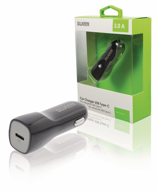 Nabíječka Do Auta 1-Výstup 3.0 A USB-C Černá - obrázek produktu