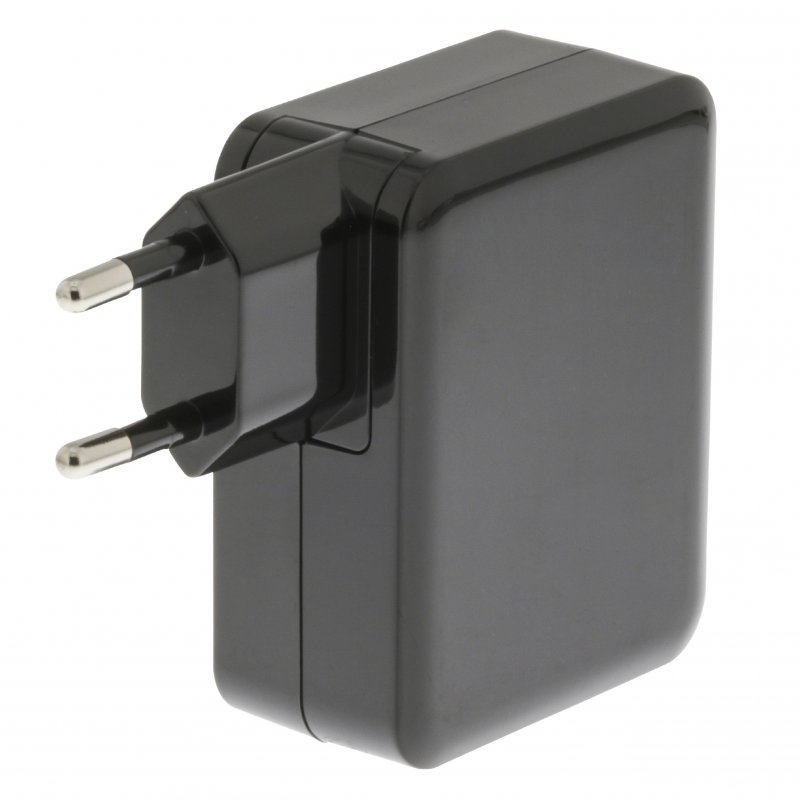 Nabíječka 3-Výstupy 4.8 A 2x USB / USB-C Černá - obrázek č. 2