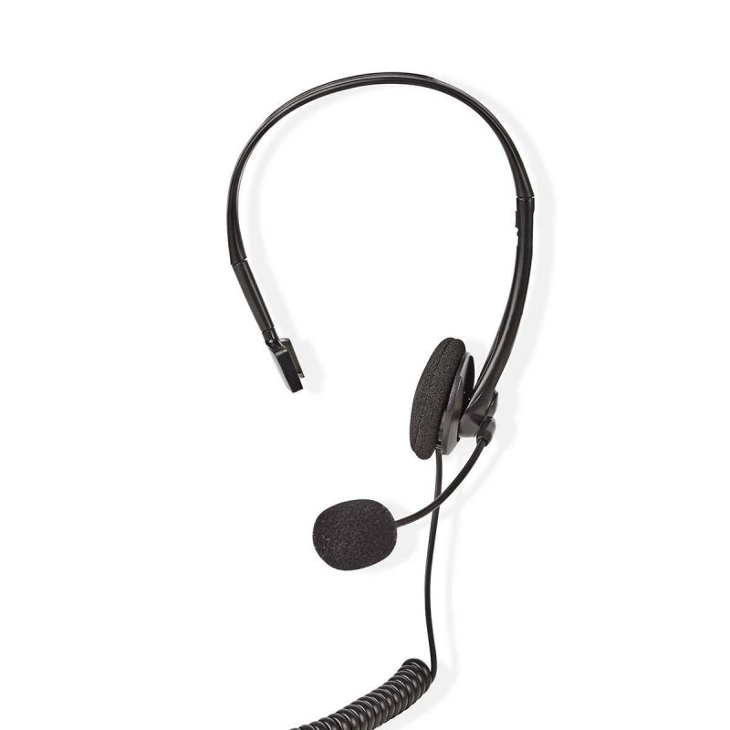 PC sluchátka | Na Uši | Mono | RJ9 | Sklopnou Mikrofon | 2.20 m | Černá - obrázek produktu