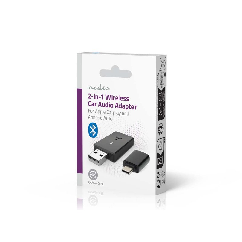 Bezdrátový Audio Adaptér do Auta  CKAA2400BK - obrázek č. 3