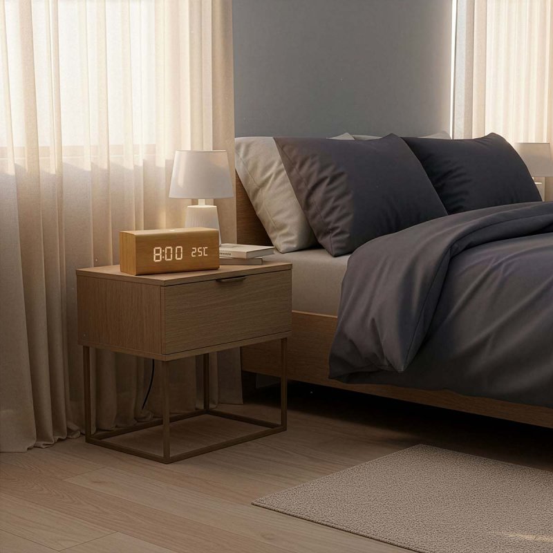 Digitální budík s rádiem | LED  CLAR3004BN - obrázek č. 8