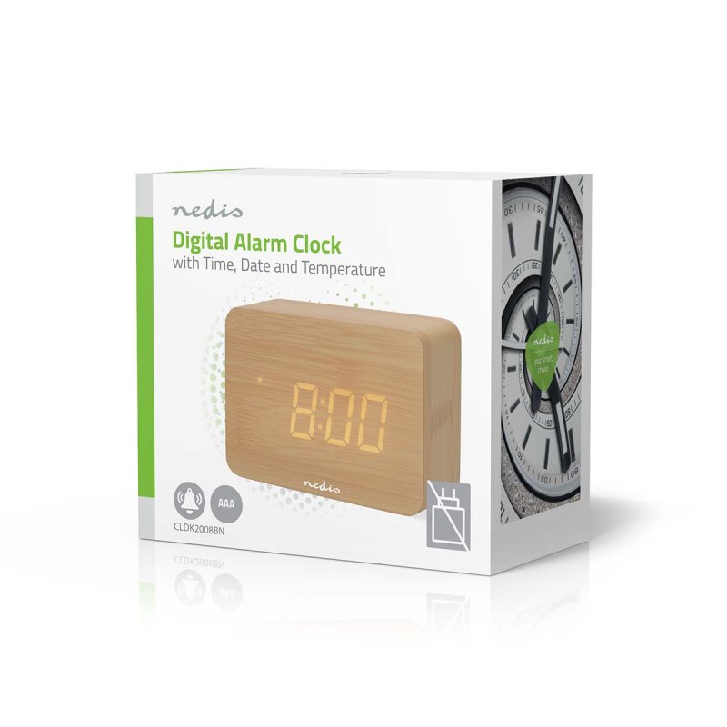 Digitální Stolní Budík | LED  CLDK2008BN - obrázek č. 2