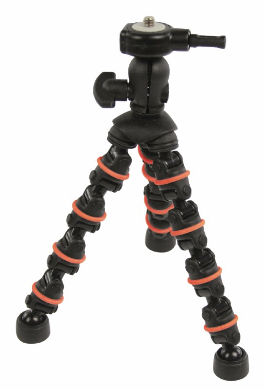 Flexibilní Stativ 18 cm 0.5 kg Černá/Oranžová - obrázek č. 2