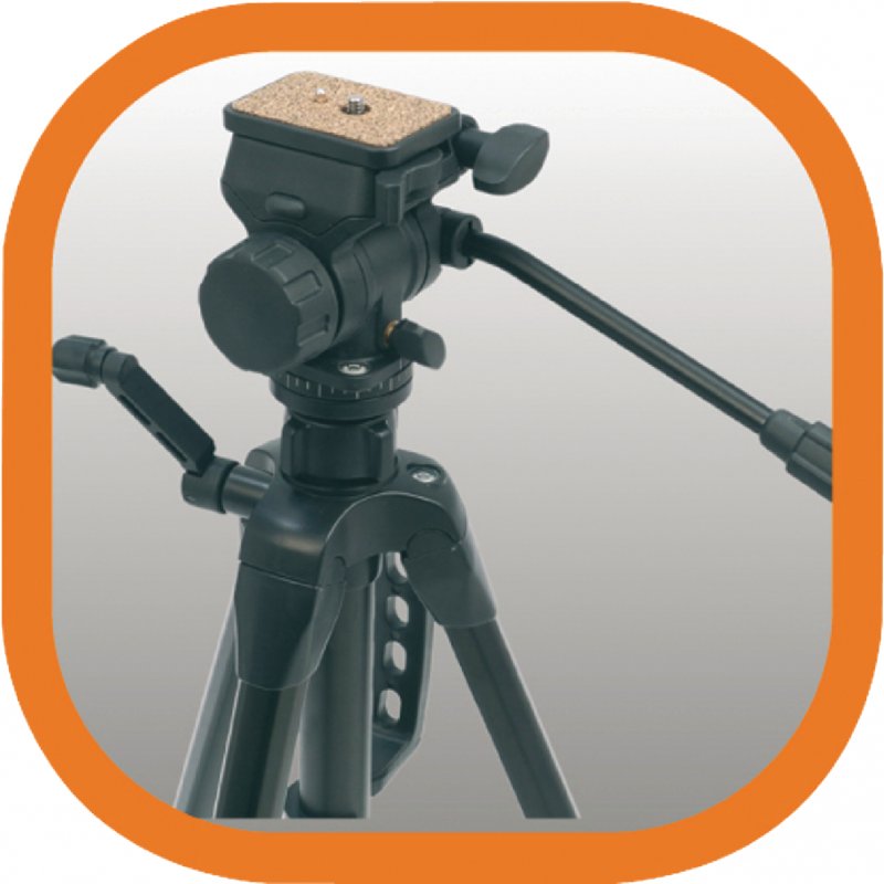 Premium Fotoaparát / Kamera Stativ Náklon & Natočení 148 cm Černá - obrázek č. 5