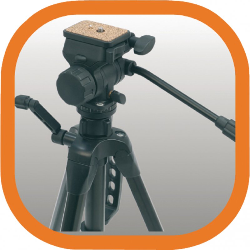 Premium Fotoaparát / Kamera Stativ Náklon & Natočení 160 cm Černá - obrázek č. 5