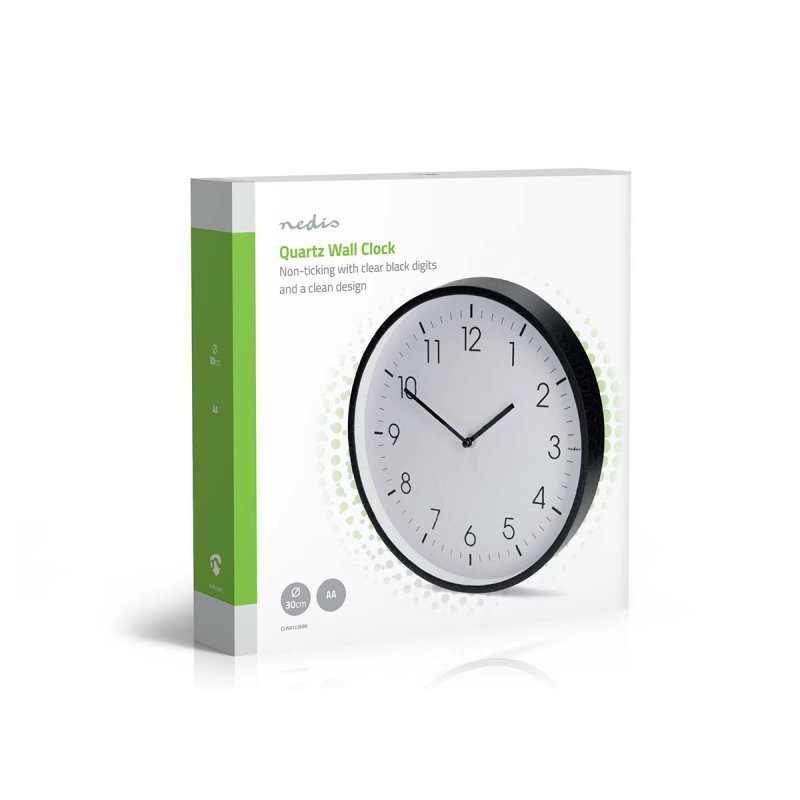 Nástěnné hodiny | Průměr: 300 mm  CLWA1226BK - obrázek č. 5