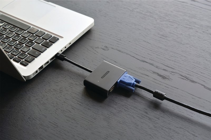Adaptér Mini DisplayPort mini DisplayPort - VGA Zásuvka / HDMI Zástrčka Černá - obrázek č. 6
