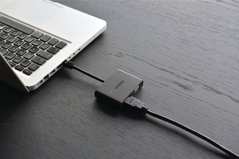 Adaptér Mini DisplayPort mini DisplayPort - VGA Zásuvka / HDMI Zástrčka Černá - obrázek č. 5