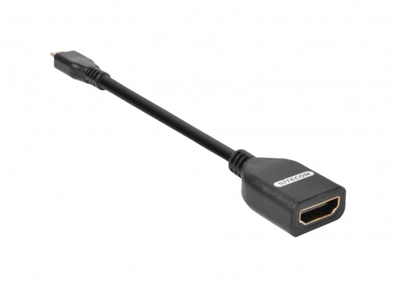 Adaptér High Speed HDMI HDMI Micro Konektor - HDMI Zásuvka Černá - obrázek č. 2