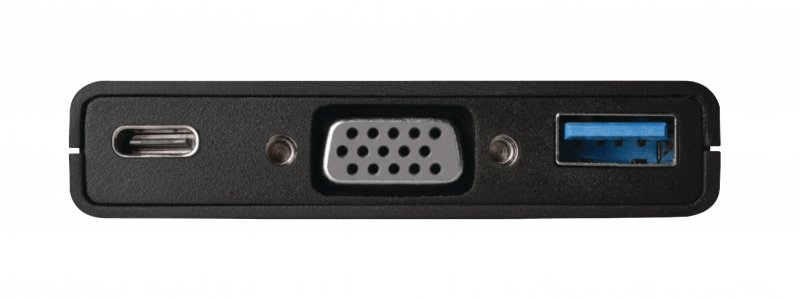 Adaptér USB-C Zástrčka - USB A Zásuvka / USB-C Zásuvka / VGA Zásuvka Černá - obrázek č. 8