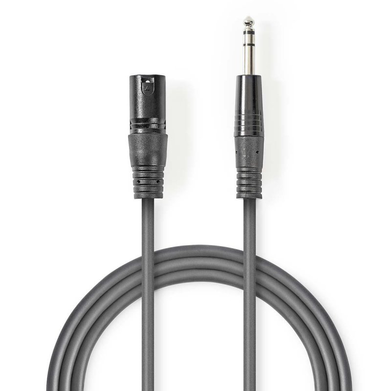 Vyvážený Audio kabel | XLR 3pinový Zástrčka  COTH15100GY15 - obrázek produktu