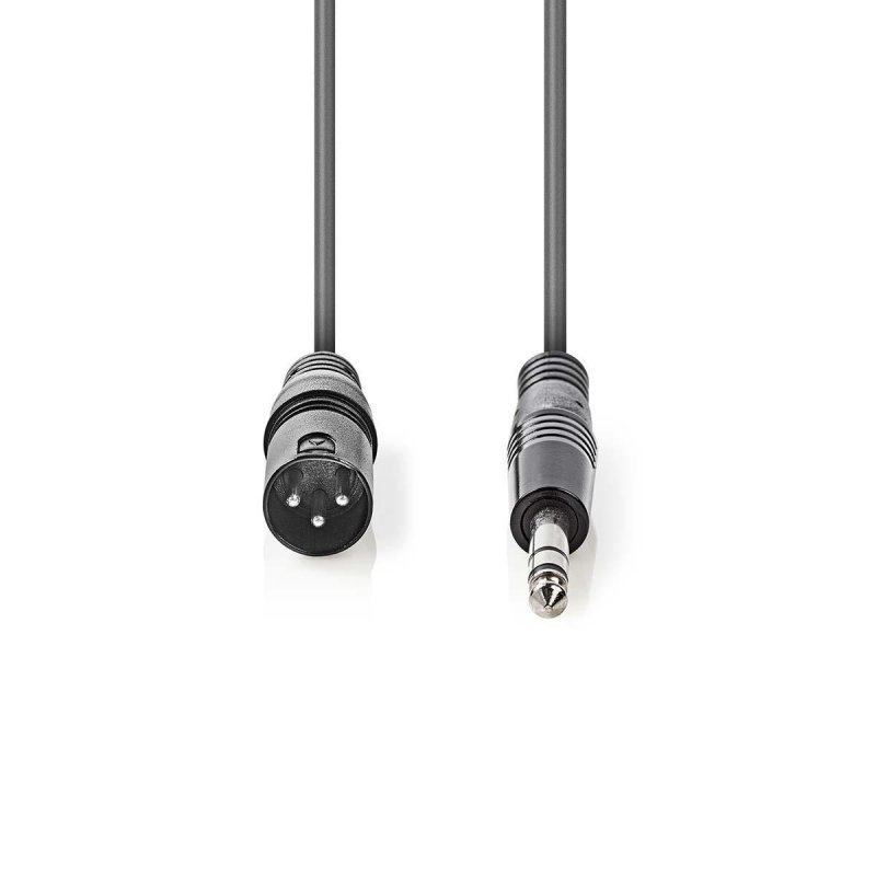 Vyvážený Audio kabel | XLR 3pinový Zástrčka  COTH15100GY15 - obrázek č. 1