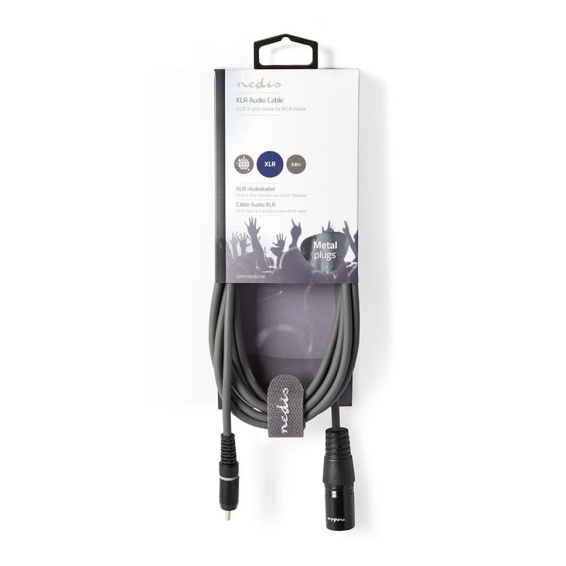 Nevyvážený Audio Cable | XLR 3pinový Zástrčka  COTH15205GY30 - obrázek č. 2