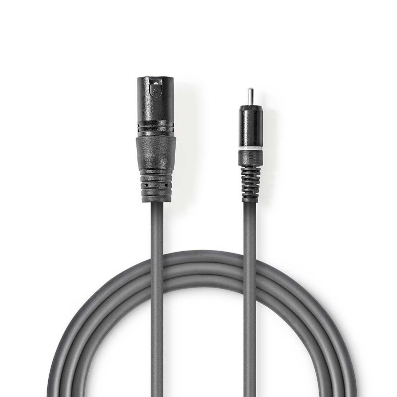 Nevyvážený Audio Cable | XLR 3pinový Zástrčka  COTH15205GY30 - obrázek produktu