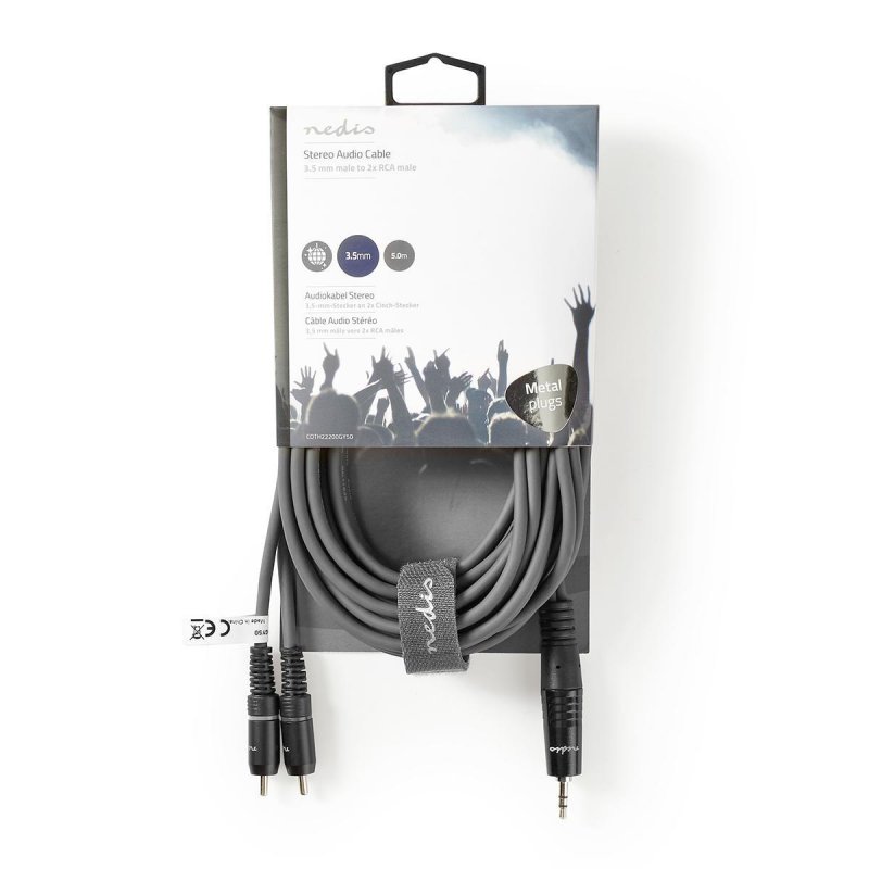 Stereo Audio Kabel | 3,5 mm Zástrčka  COTH22200GY50 - obrázek č. 1