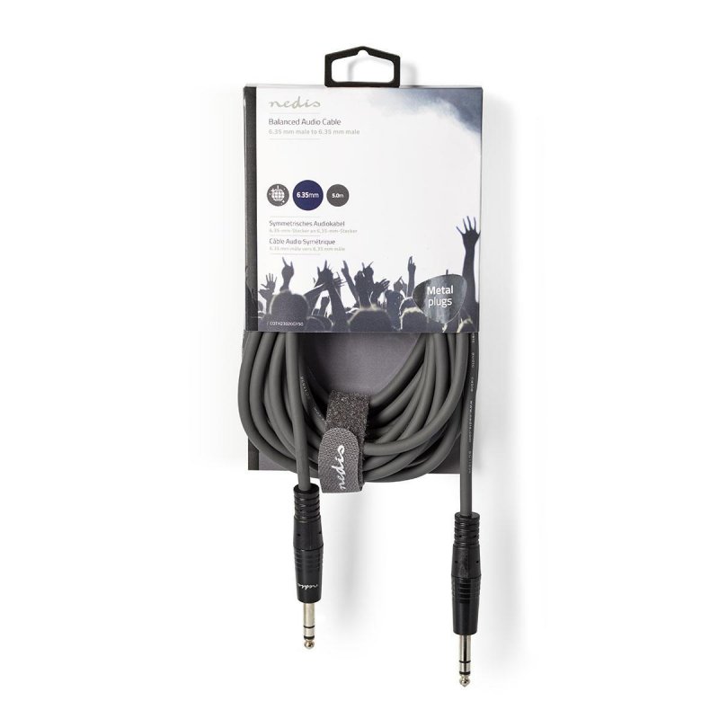 Stereo Audio Kabel | Muž 6,35 mm  COTH23020GY50 - obrázek č. 2