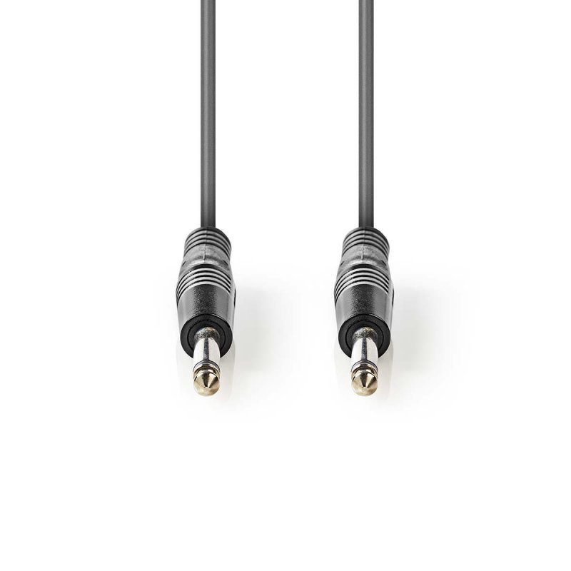 Mono audio kabel | Muž 6,35 mm | Muž 6,35 mm | Poniklované | 5.00 m | Kulatý | PVC - obrázek č. 1