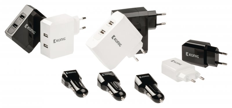 Nabíječka 2-Výstupy 4.8 A 4.8 A USB Bílá - obrázek č. 4