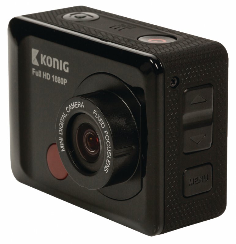 Akční Full HD kamera 1080p Vodotěsné Pouzdro Černá - obrázek č. 4