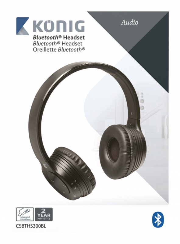 Headset Na Uši Bluetooth Vestavěný mikrofon Černá - obrázek č. 4