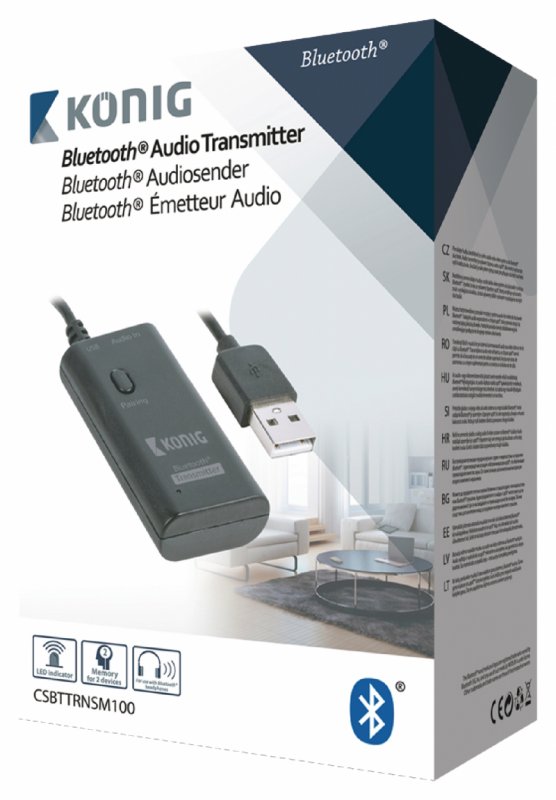 Audio Vysílač Bluetooth 3.5 mm Černá - obrázek č. 3