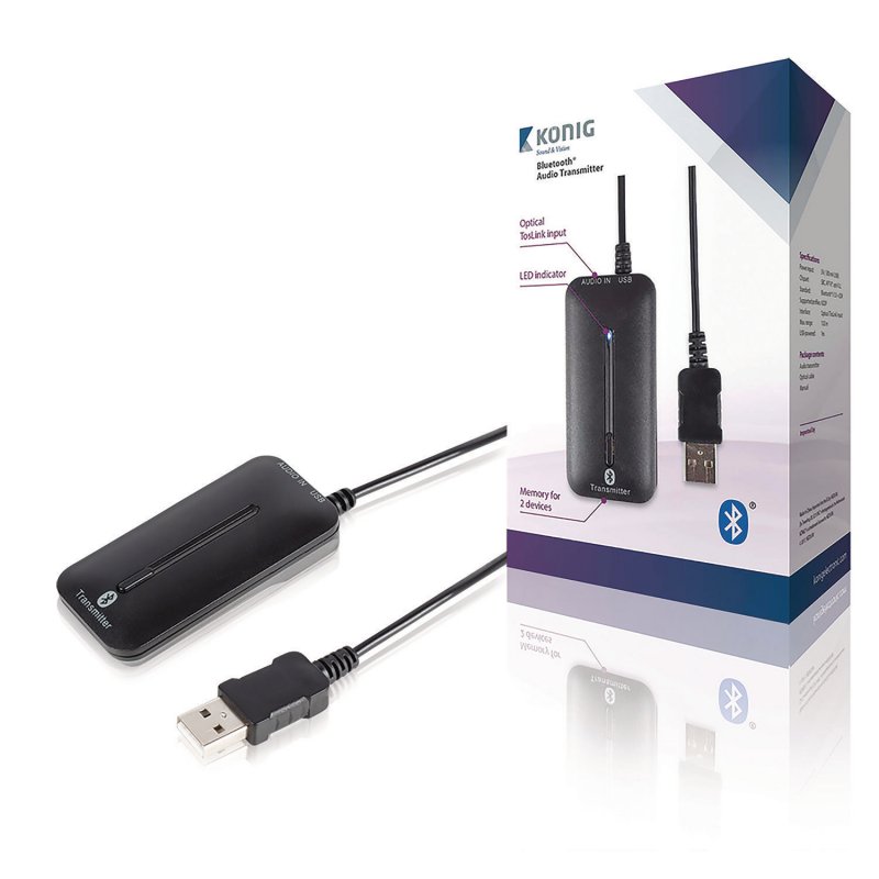 Bluetooth Audio Vysílač Černá - obrázek produktu