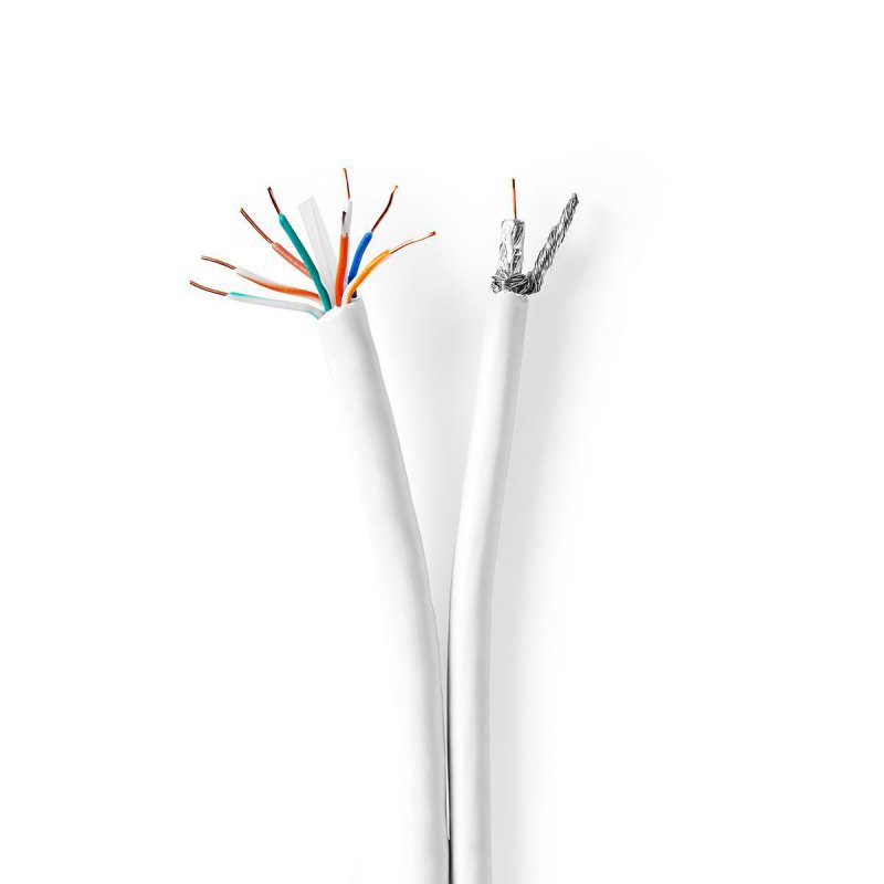 IEC (koaxiální) kombinovaný kabel CAT6 na cívce  CSGG4500WT500 - obrázek č. 3