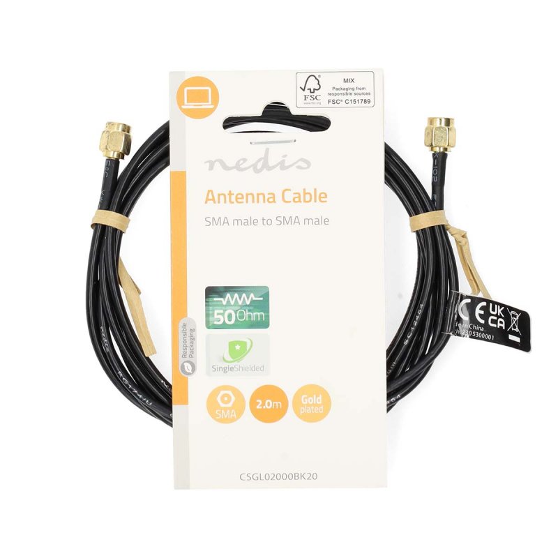 Anténní kabel | SMA zástrčka  CSGL02000BK20 - obrázek č. 2