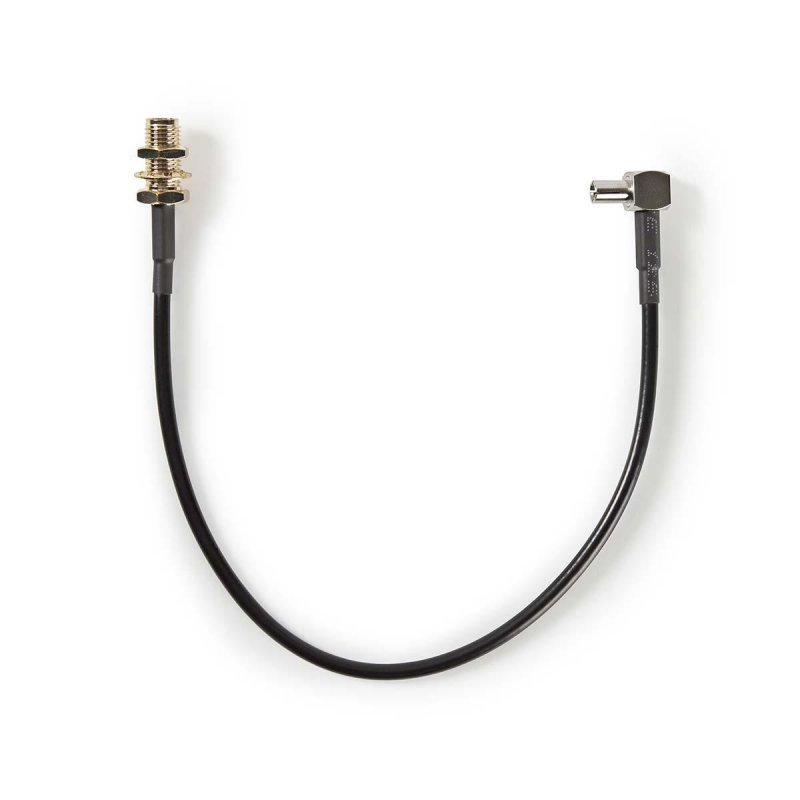 Anténní kabel | SMA zásuvka | TS9 | Pozlacené | 50 Ohm | 1x Stíněný | 0.20 m | Kulatý | PVC | Černá | Obálka - obrázek produktu