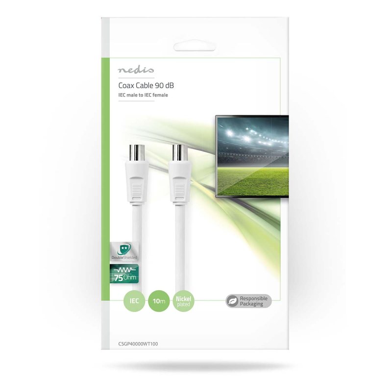 Koaxiální Kabel | IEC (Koax) Zástrčka  CSGP40200WT100 - obrázek č. 2