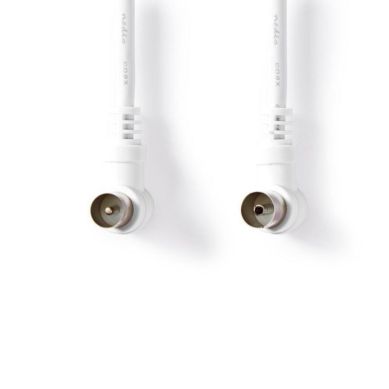 Koaxiální Kabel | IEC (Koax) Zástrčka | IEC (Koax) Zásuvka | Poniklované | 75 Ohm | Dvojité Stínění | 3.00 m | Kulatý | PVC | Bí - obrázek č. 1