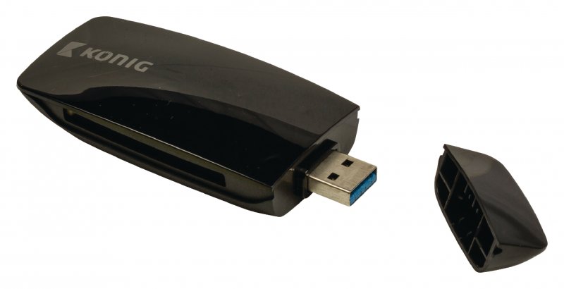 Čtečka Paměťových Karet Vše v Jednom USB 3.0 Černá - obrázek č. 4