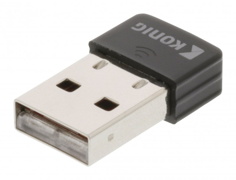 Bezdrátový USB Adaptér N150 2.4 GHz Wi-Fi Černá - obrázek č. 1