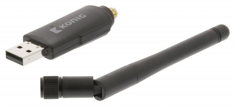 Bezdrátový USB Adaptér N300 2.4 GHz Wi-Fi Černá - obrázek č. 11