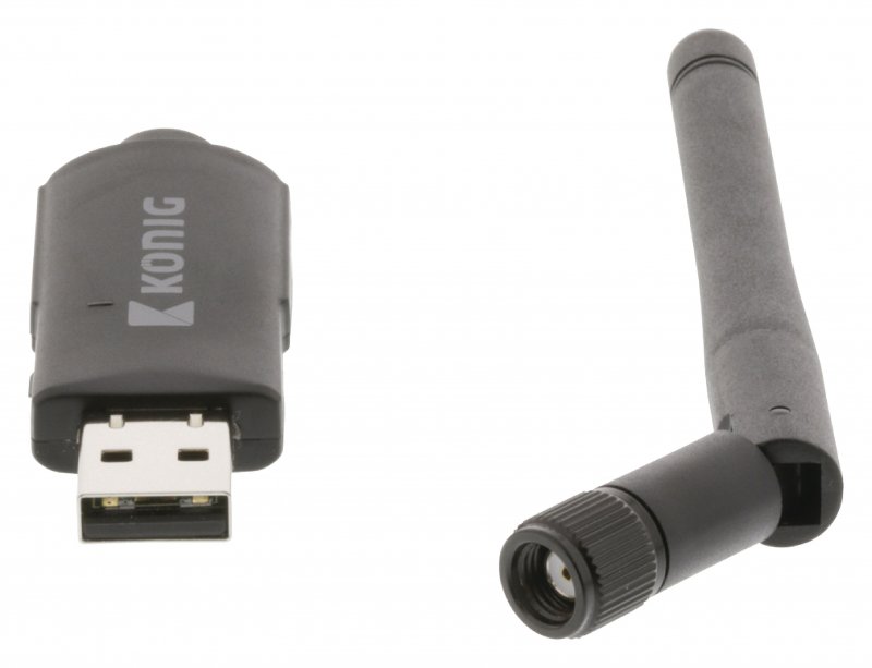Bezdrátový USB Adaptér N300 2.4 GHz Wi-Fi Černá - obrázek č. 13