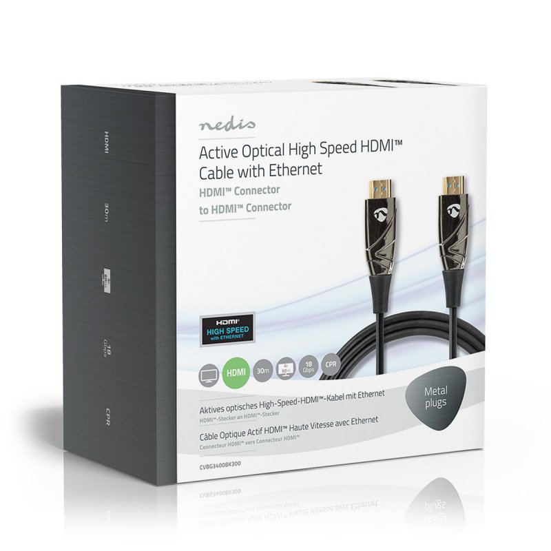 Aktivní Optický High Speed HDMI™ Kabel s Ethernetem  CVBG3400BK300 - obrázek č. 5