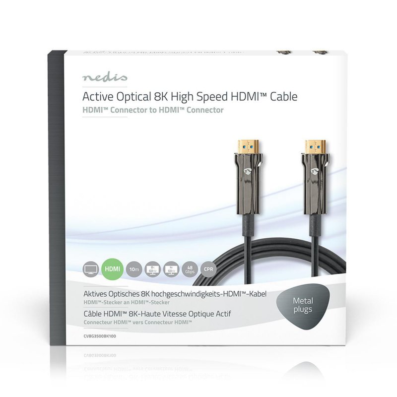 Aktivní Optický Ultra High Speed HDMI™ Kabel s Ethernetem  CVBG3500BK100 - obrázek č. 3
