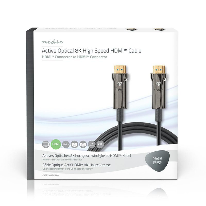 Aktivní Optický Ultra High Speed HDMI™ Kabel s Ethernetem  CVBG3500BK1000 - obrázek č. 3
