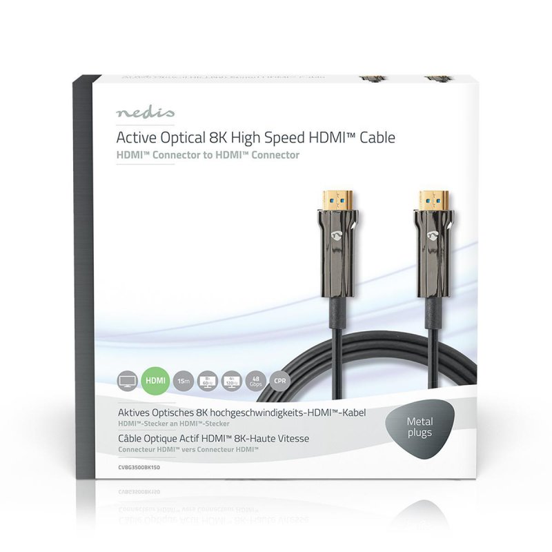 Aktivní Optický Ultra High Speed HDMI™ Kabel s Ethernetem  CVBG3500BK150 - obrázek č. 3