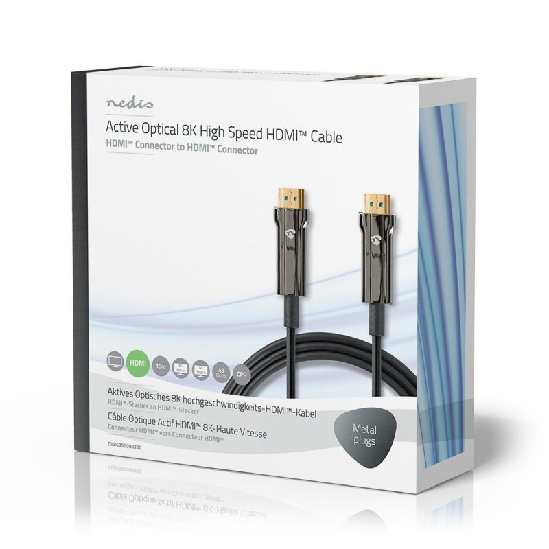 Aktivní Optický Ultra High Speed HDMI™ Kabel s Ethernetem  CVBG3500BK150 - obrázek č. 4