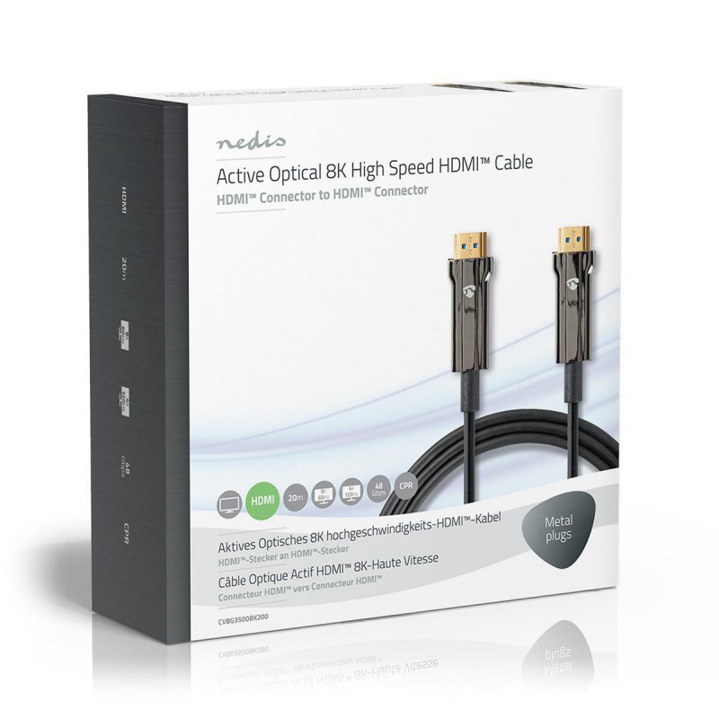 Aktivní Optický Ultra High Speed HDMI™ Kabel s Ethernetem  CVBG3500BK200 - obrázek č. 5