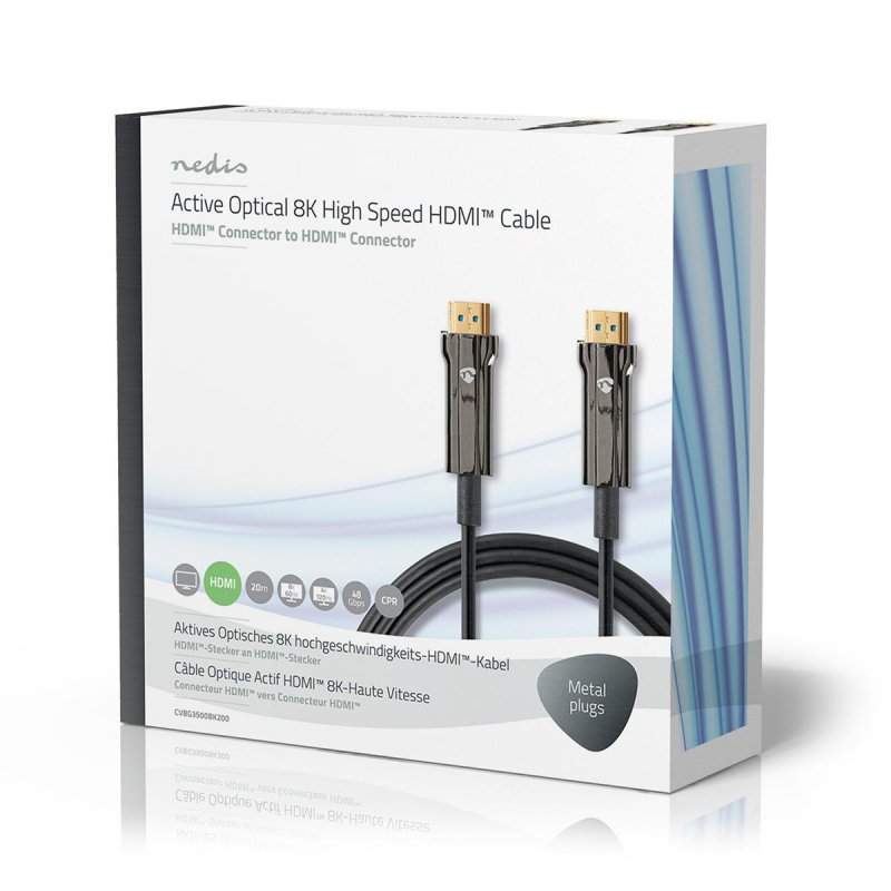 Aktivní Optický Ultra High Speed HDMI™ Kabel s Ethernetem  CVBG3500BK200 - obrázek č. 4