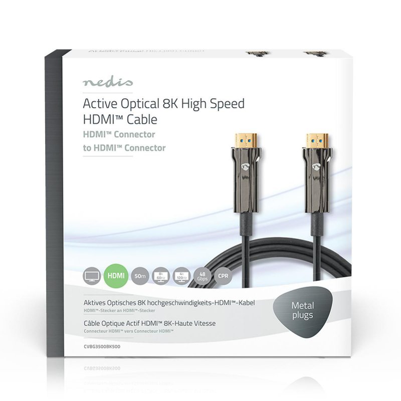Aktivní Optický Ultra High Speed HDMI™ Kabel s Ethernetem  CVBG3500BK500 - obrázek č. 3