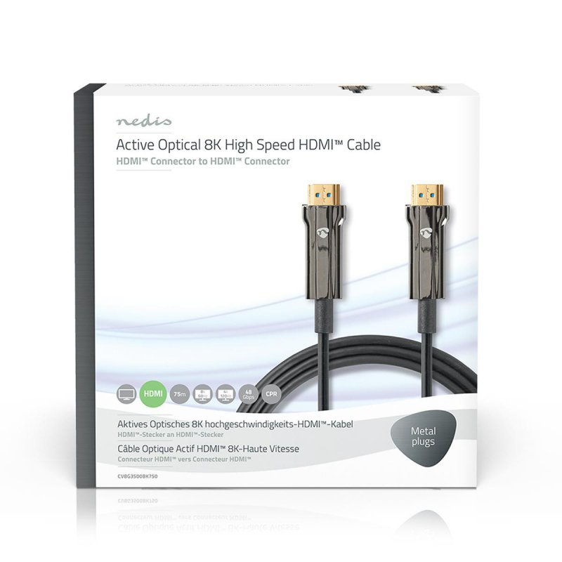 Aktivní Optický Ultra High Speed HDMI™ Kabel s Ethernetem  CVBG3500BK750 - obrázek č. 3