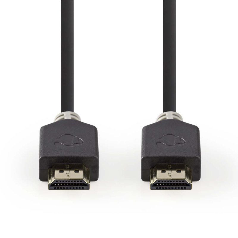 High Speed HDMI™ kabel s Ethernetem | Konektor HDMI ™ | Konektor HDMI ™ | 4K@60Hz | 18 Gbps | 1.00 m | Kulatý | PVC | Antracitov - obrázek č. 1
