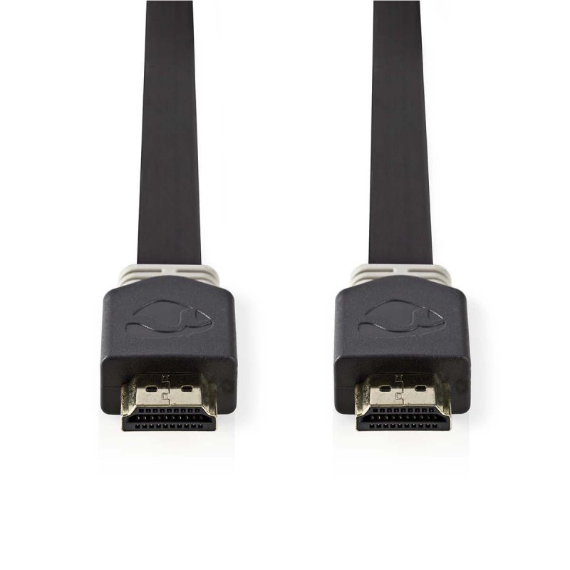 High Speed HDMI™ kabel s Ethernetem | Konektor HDMI ™ | Konektor HDMI ™ | 4K@60Hz | 18 Gbps | 2.00 m | Plochý | PVC | Antracitov - obrázek č. 1