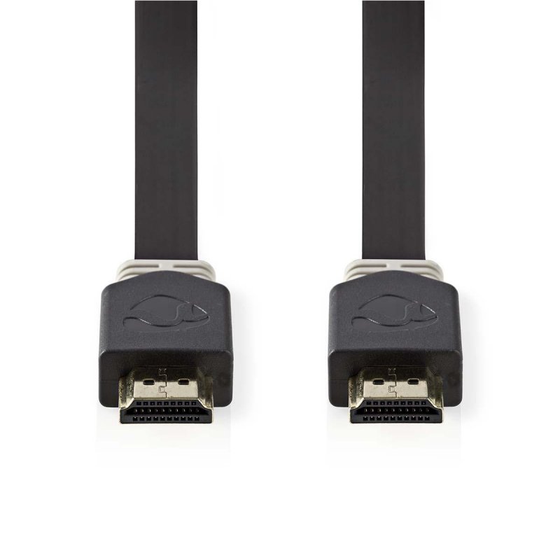 High Speed HDMI™ kabel s Ethernetem | Konektor HDMI ™ | Konektor HDMI ™ | 4K@60Hz | 18 Gbps | 2.00 m | Plochý | PVC | Antracit | - obrázek č. 1